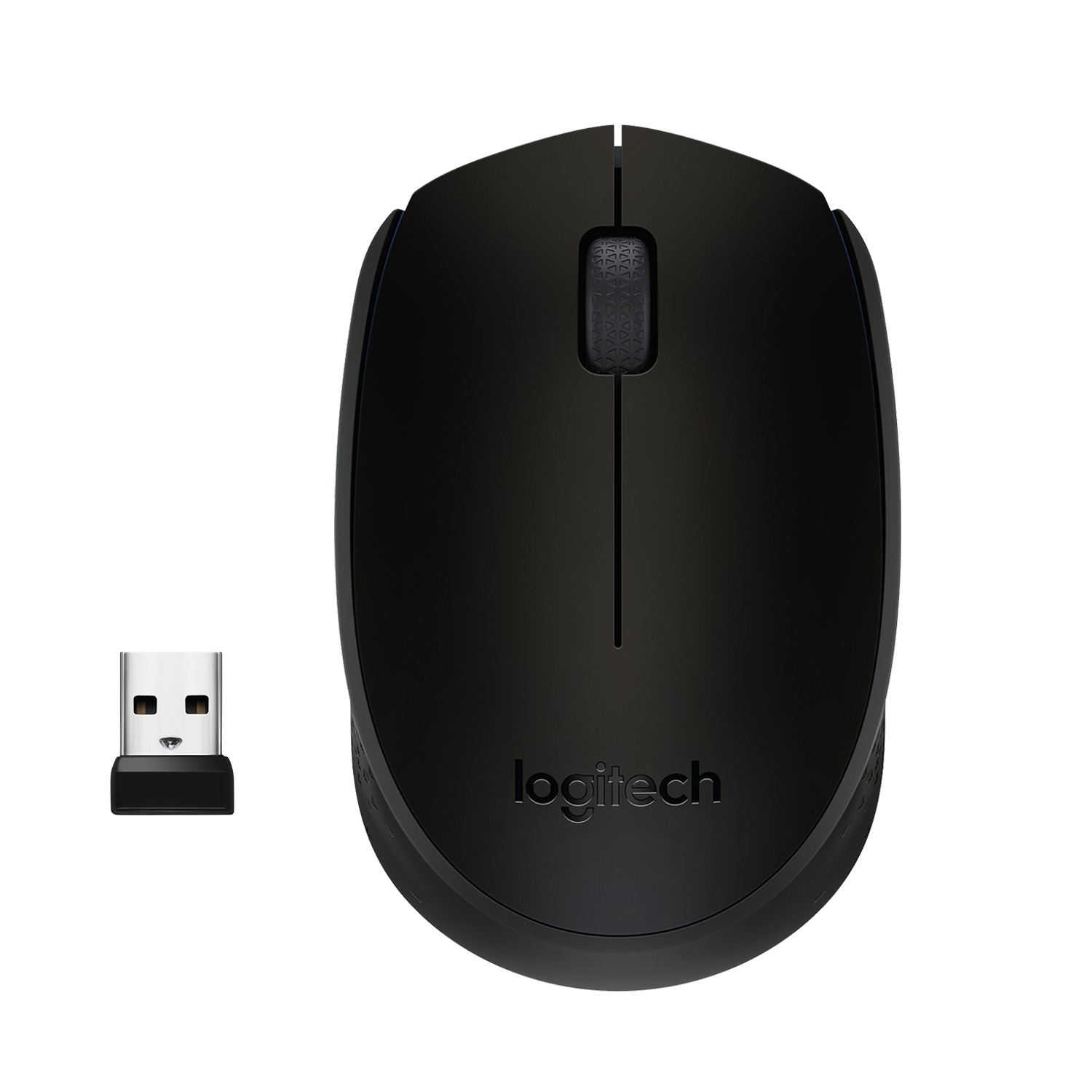 Logitech M171 Black-K Maus Büro Beidhändig RF Wireless Optisch 1000 DPI