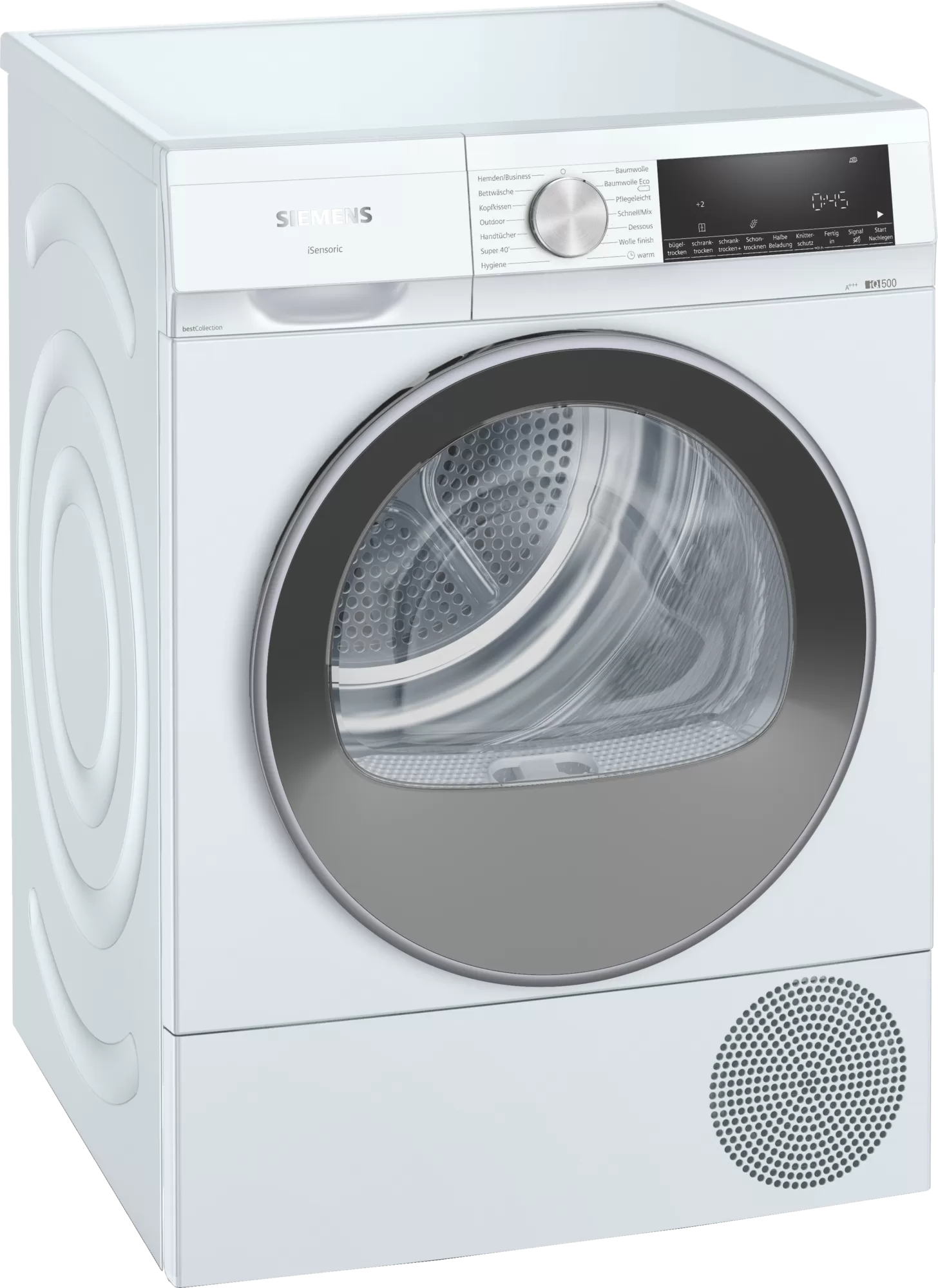 Siemens iQ500 WQ33G2DG0 Wäschetrockner Freistehend Frontlader 8 kg A+++ Weiß