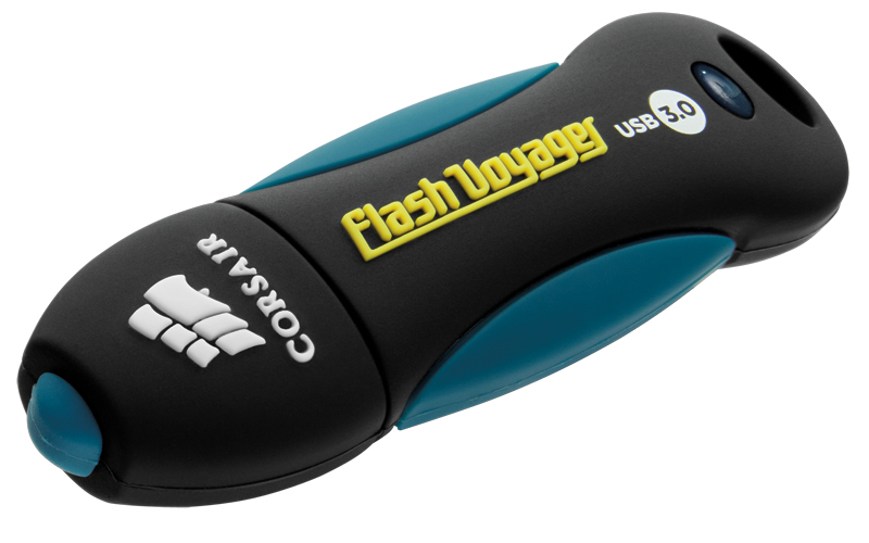 Corsair 64GB Voyager V2 USB-Stick USB Typ-A 3.2 Gen 1 (3.1 Gen 1) Schwarz, Blau
