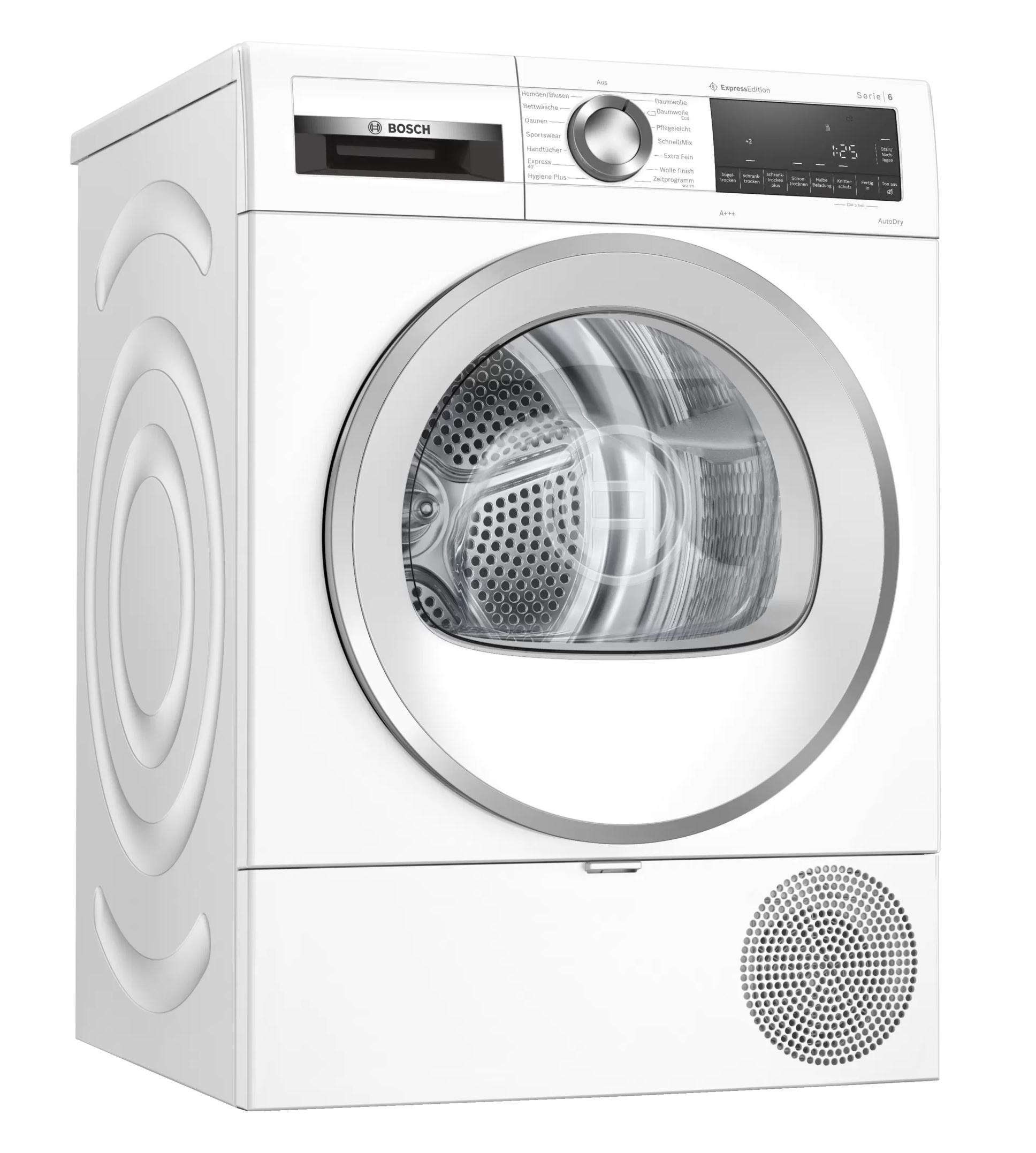 Bosch Serie 6 WQG233DH0 Wäschetrockner Freistehend Frontlader 8 kg Weiß