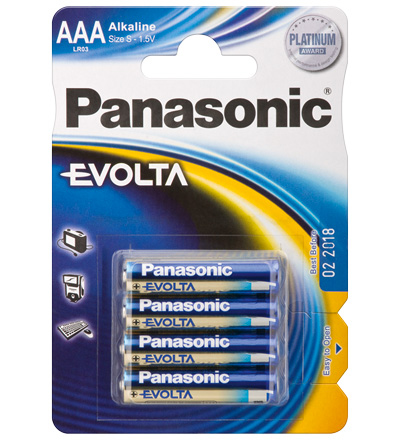 Panasonic LR03 4-BL EVOLTA Einwegbatterie AAA Alkali