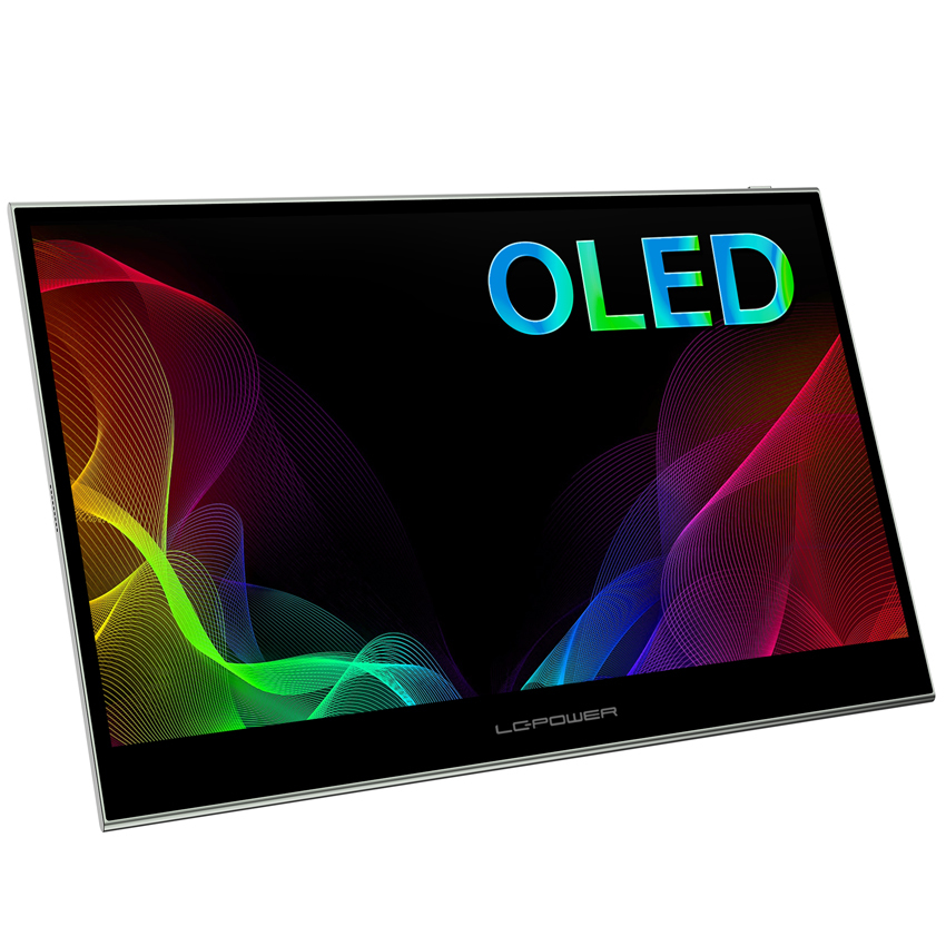 LC-Power LC-M16-4K-UHD-P-OLED Computerbildschirm 39,6 cm (15.6") 3840 x 2160 Pixel 4K Ultra HD Anthrazit