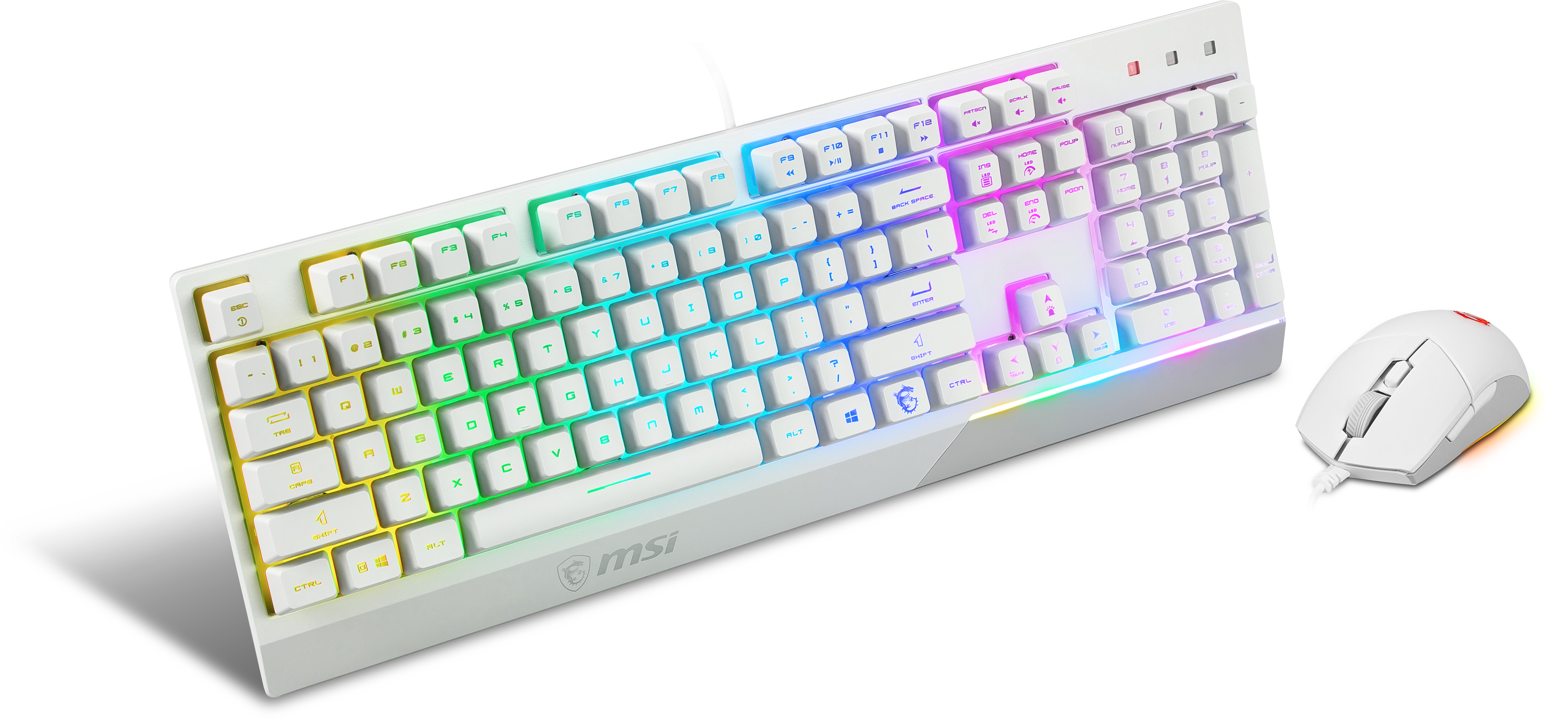 MSI S11-04DE305-CLA Tastatur Maus enthalten Gaming USB QWERTY Italienisch Weiß