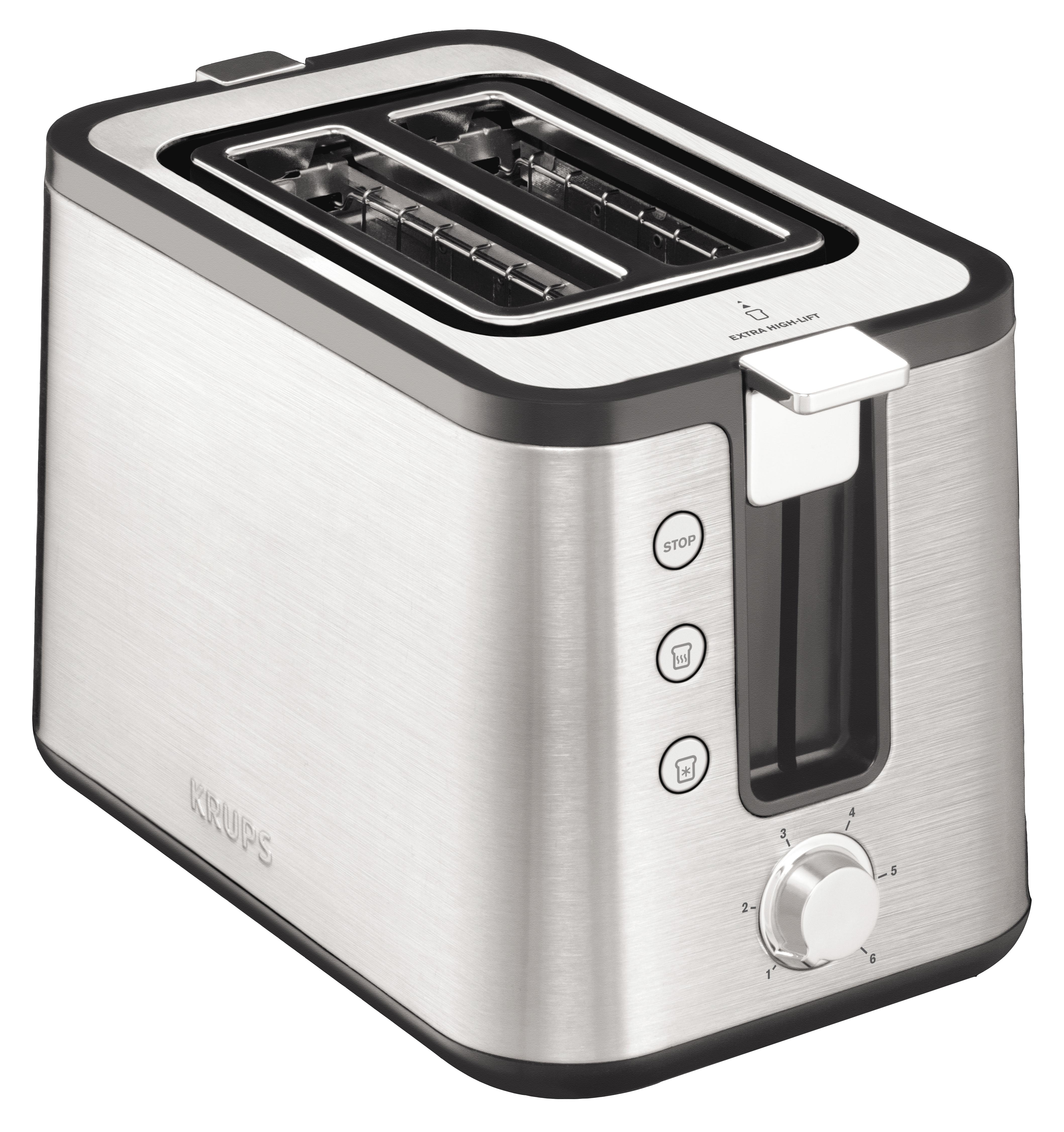Krups KH442D Toaster 6 2 Scheibe(n) 720 W Edelstahl