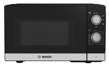 Bosch Serie 2 FFL020MS2 Mikrowelle Arbeitsplatte Solo-Mikrowelle 20 l 800 W Schwarz, Edelstahl
