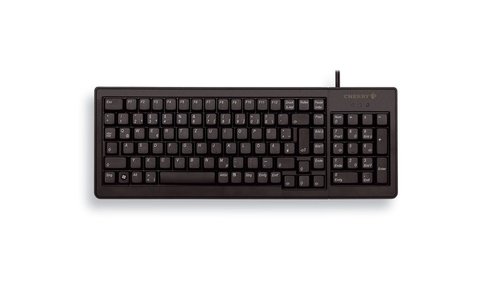 CHERRY XS G84-5200 COMPACT KEYBOARD, Kabelgebunden, USB/PS2, Schwarz (QWERTZ - DE)