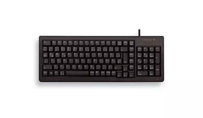 CHERRY XS G84-5200 COMPACT KEYBOARD, Kabelgebunden, USB/PS2, Schwarz (QWERTZ - DE)