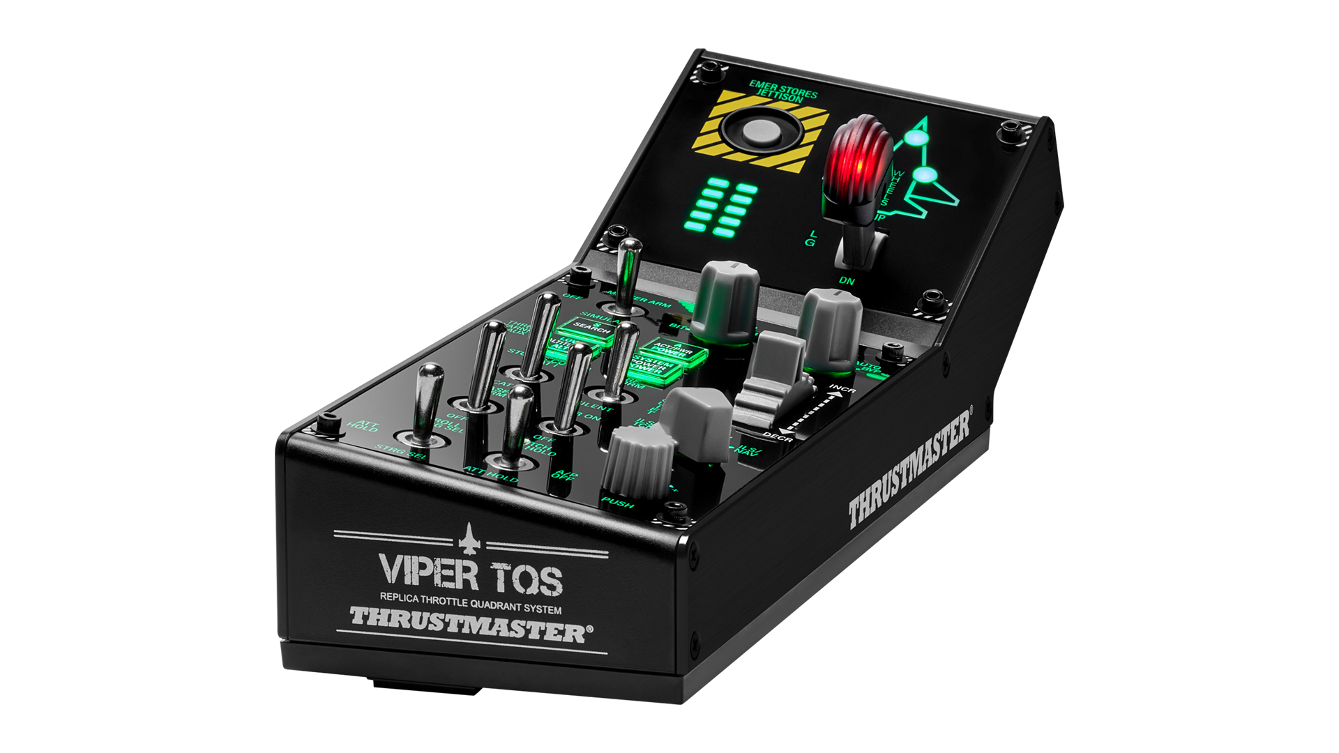 Thrustmaster VIPER Panel Schwarz USB Joystick + Motorsteuerungshebel PC