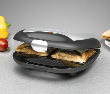 Rommelsbacher ST 710 Sandwich-Toaster 700 W Schwarz, Silber