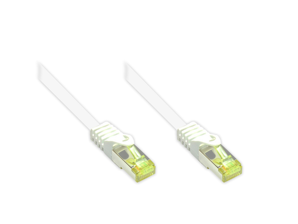 Alcasa 8070R-010W Netzwerkkabel Weiß 1 m Cat7 S/FTP (S-STP)
