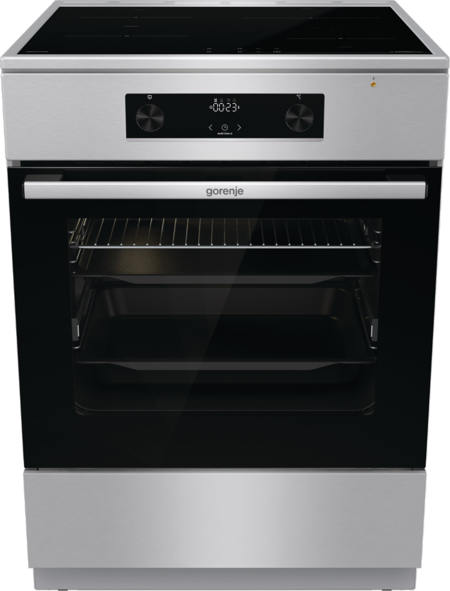 Gorenje GEIT6C60XPG cooker Freestanding cooker Electric Zone induction hob