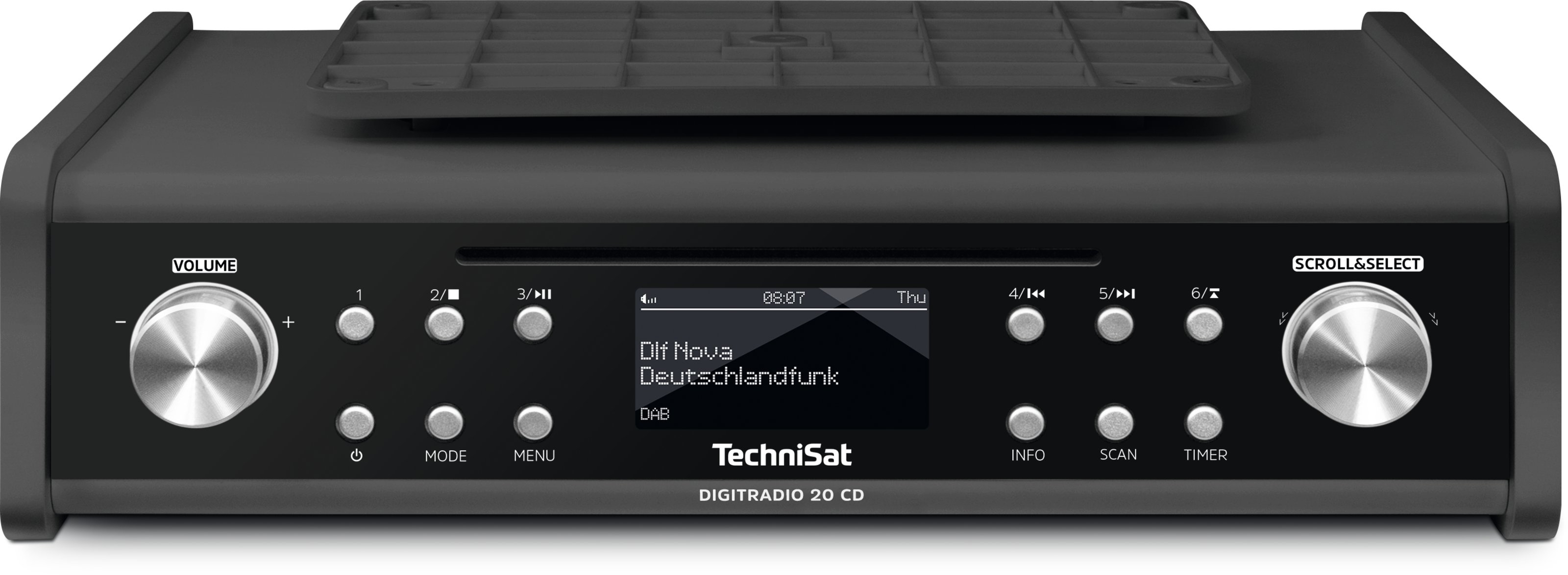 TechniSat DigitRadio 20 CD Persönlich Analog & Digital Schwarz