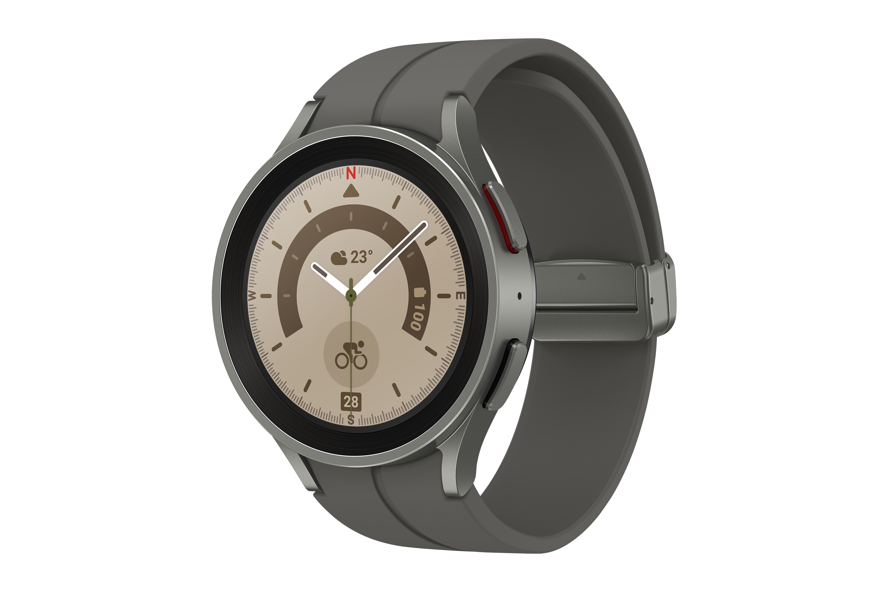 Samsung Galaxy Watch5 Pro 3,56 cm (1.4") OLED 45 mm Digital 450 x 450 Pixel Touchscreen Titan WLAN GPS