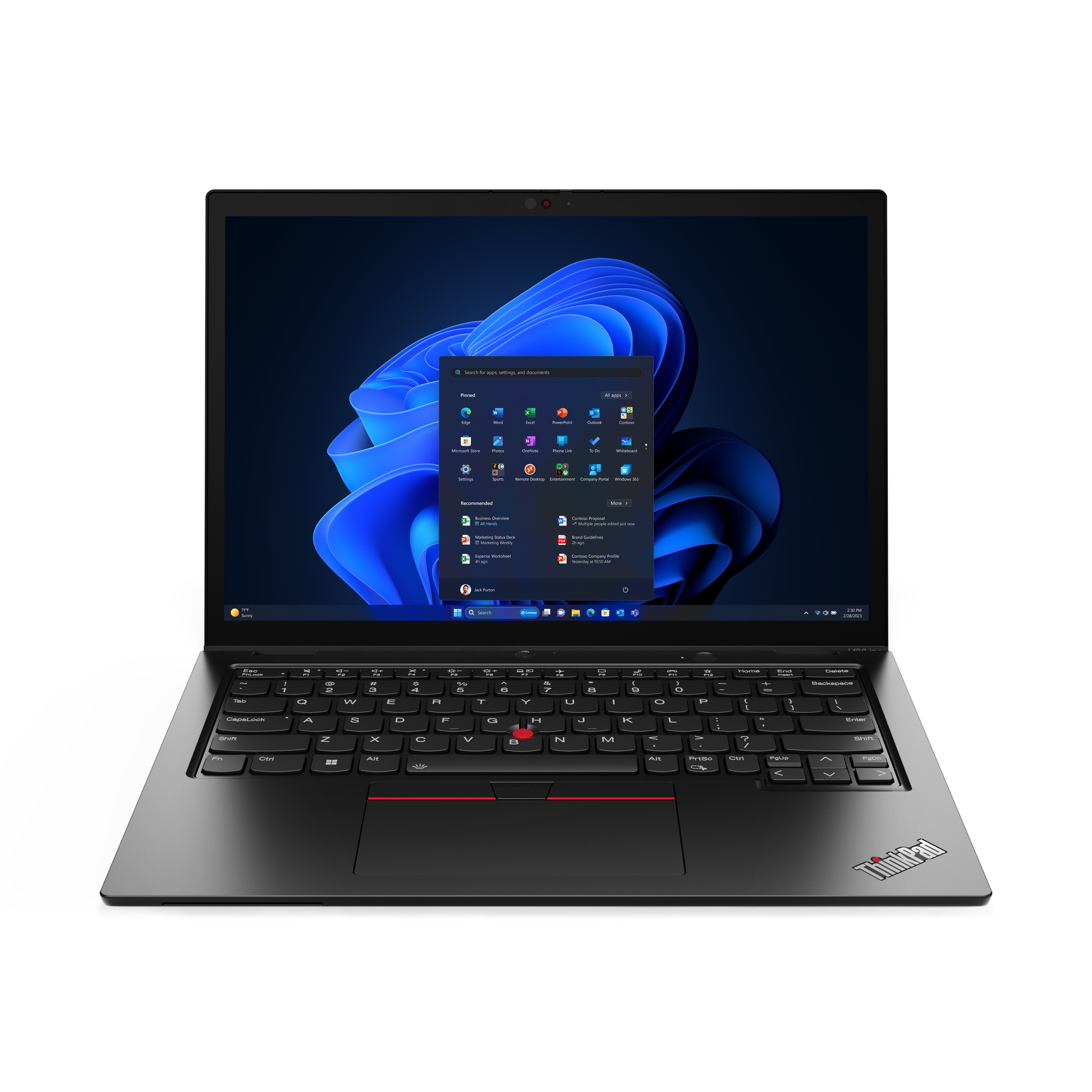 Lenovo ThinkPad L13 2-in-1 Intel Core Ultra 5 125U Hybrid (2-in-1) 33,8 cm (13.3") Touchscreen WUXGA 16 GB LPDDR5-SDRAM 512 GB SSD Wi-Fi 6E (802.11ax) Windows 11 Pro Schwarz