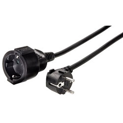 e+p SV 52 Verlängerungskabel 5 m 1 AC-Ausgänge Schwarz