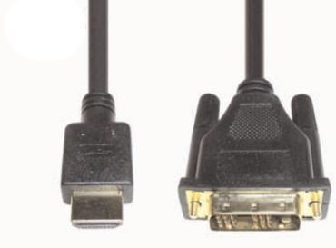 e+p HDMI 3 video cable adapter 2 m DVI-D Black