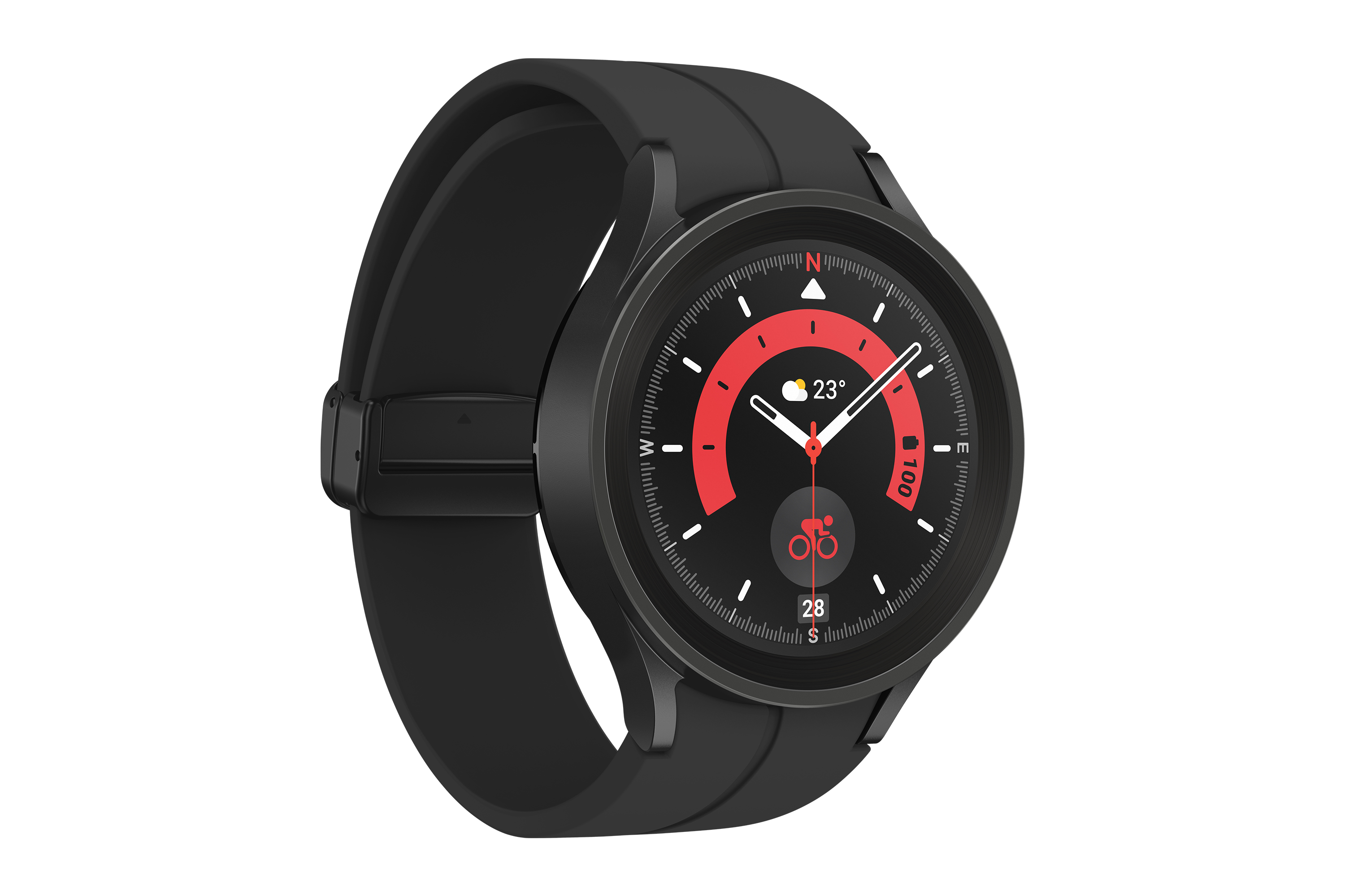 Samsung Galaxy Watch5 Pro 3,56 cm (1.4") OLED 45 mm Digital 450 x 450 Pixel Touchscreen Schwarz WLAN GPS