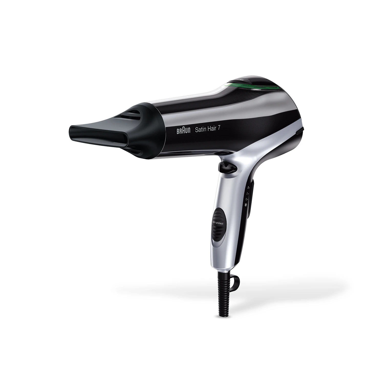 Braun HD710 Haartrockner 2200 W Schwarz, Silber