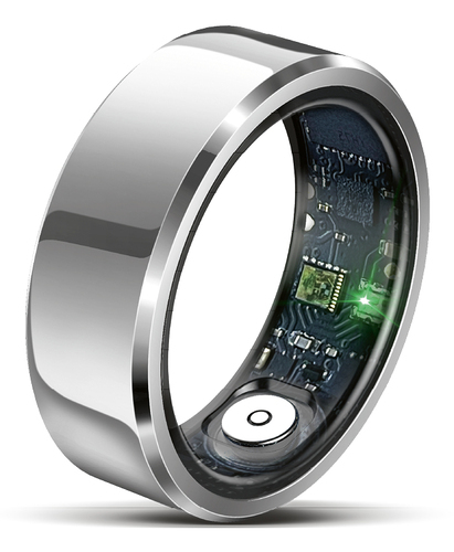 Beafon Smart Ring SR6 Smart-Ring Aktivitäts-Tracker IP68 Silber Gr. 12