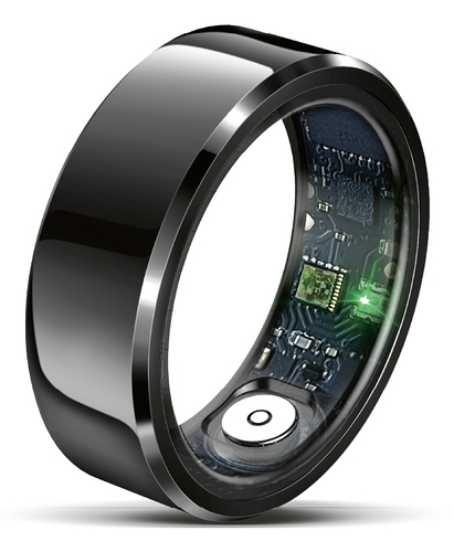 Beafon Smart Ring SR6 Smart-Ring Aktivitäts-Tracker IP68 Schwarz Gr. 12