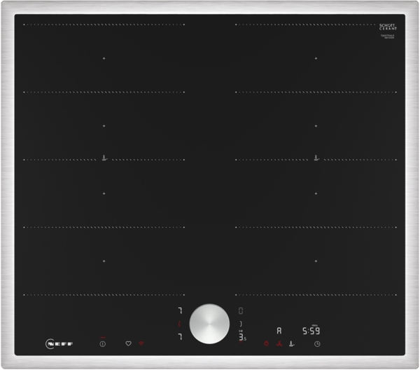 Neff N 90 Black Built-in 60 cm Zone induction hob 4 zone(s)