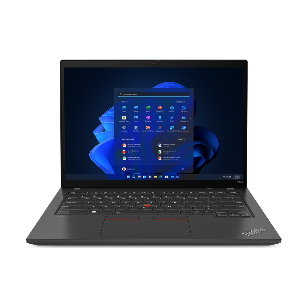 Lenovo ThinkPad P14s Mobiler Arbeitsplatz 35,6 cm (14") WUXGA AMD Ryzen™ 7 7840U 16 GB LPDDR5x-SDRAM 512 GB SSD Wi-Fi 6E (802.11ax) Windows 11 Pro Schwarz
