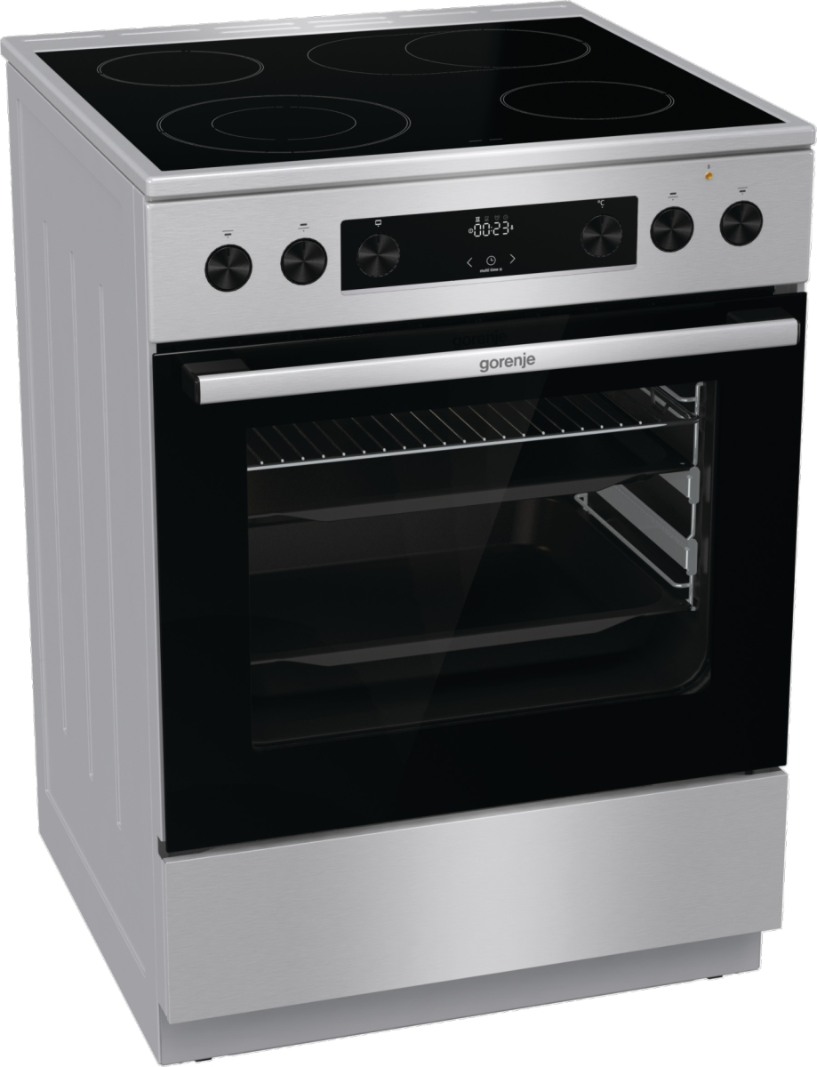 Gorenje GECS6C70XPA Freistehender Herd Elektro Wälzfräser Edelstahl