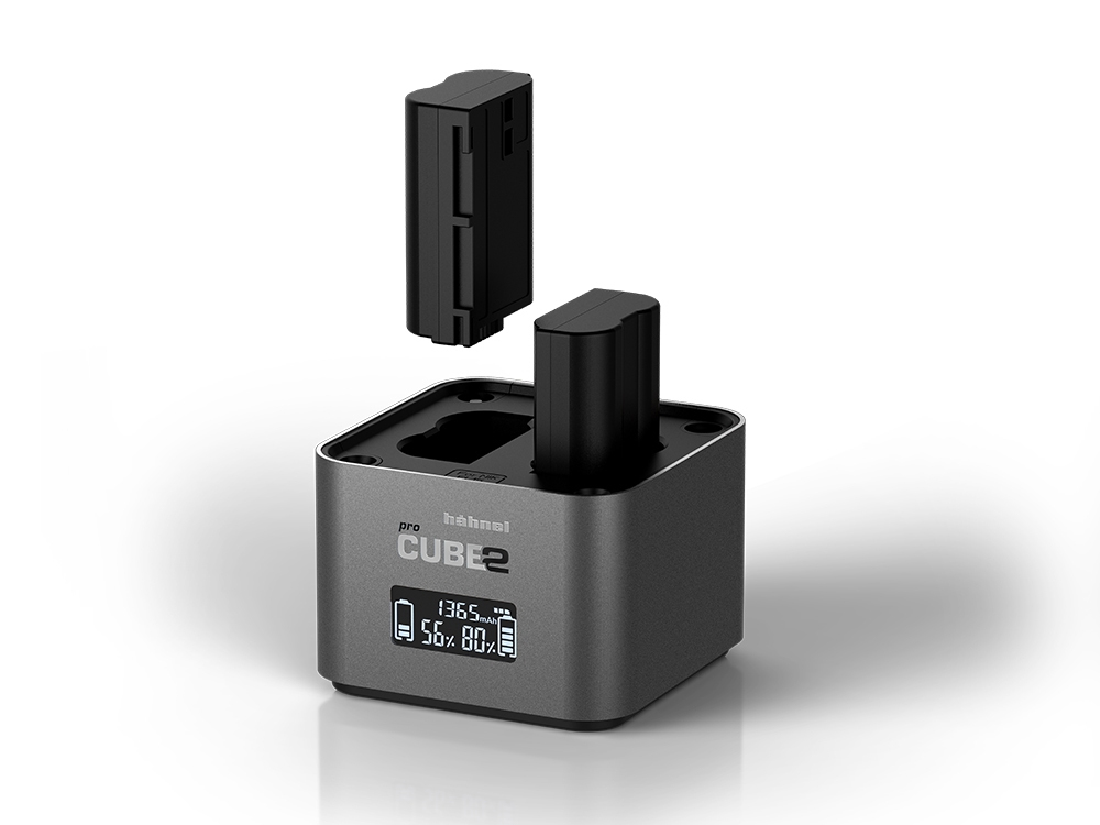 Hahnel ProCube2 Nikon Akkuladegerät Batterie für Action-Sportkamera AC, Zigarettenanzünder