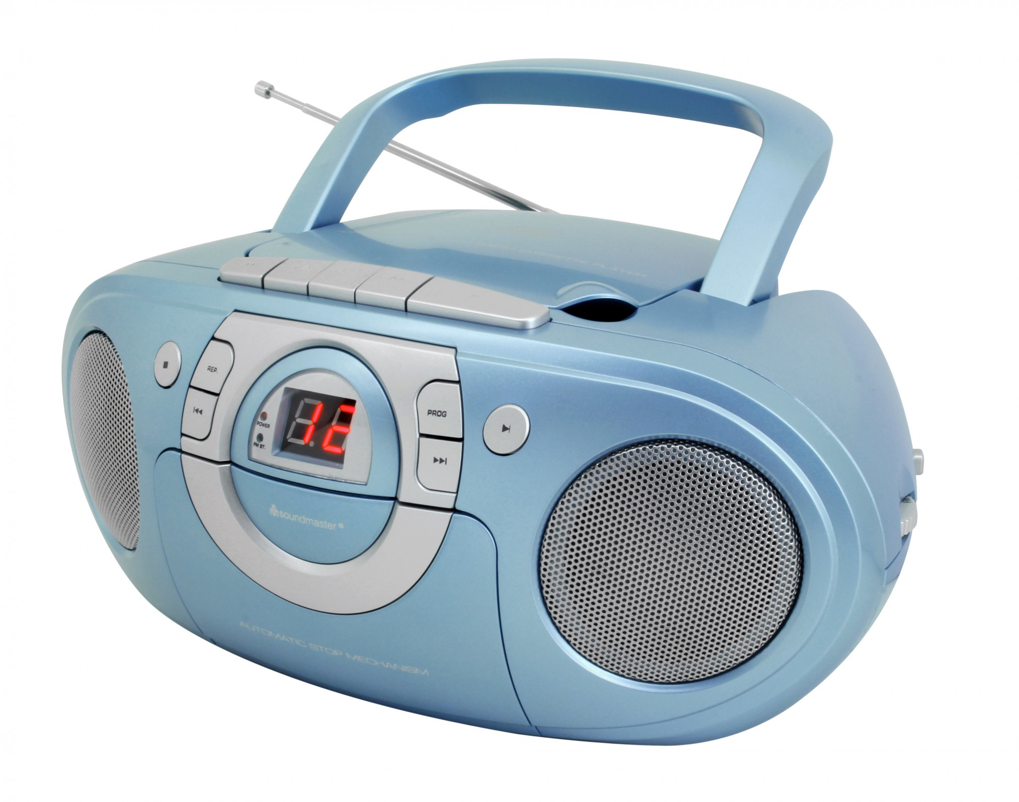 Soundmaster SCD5100BL Tragbares Stereosystem Analog 1 W FM Blau Playback MP3