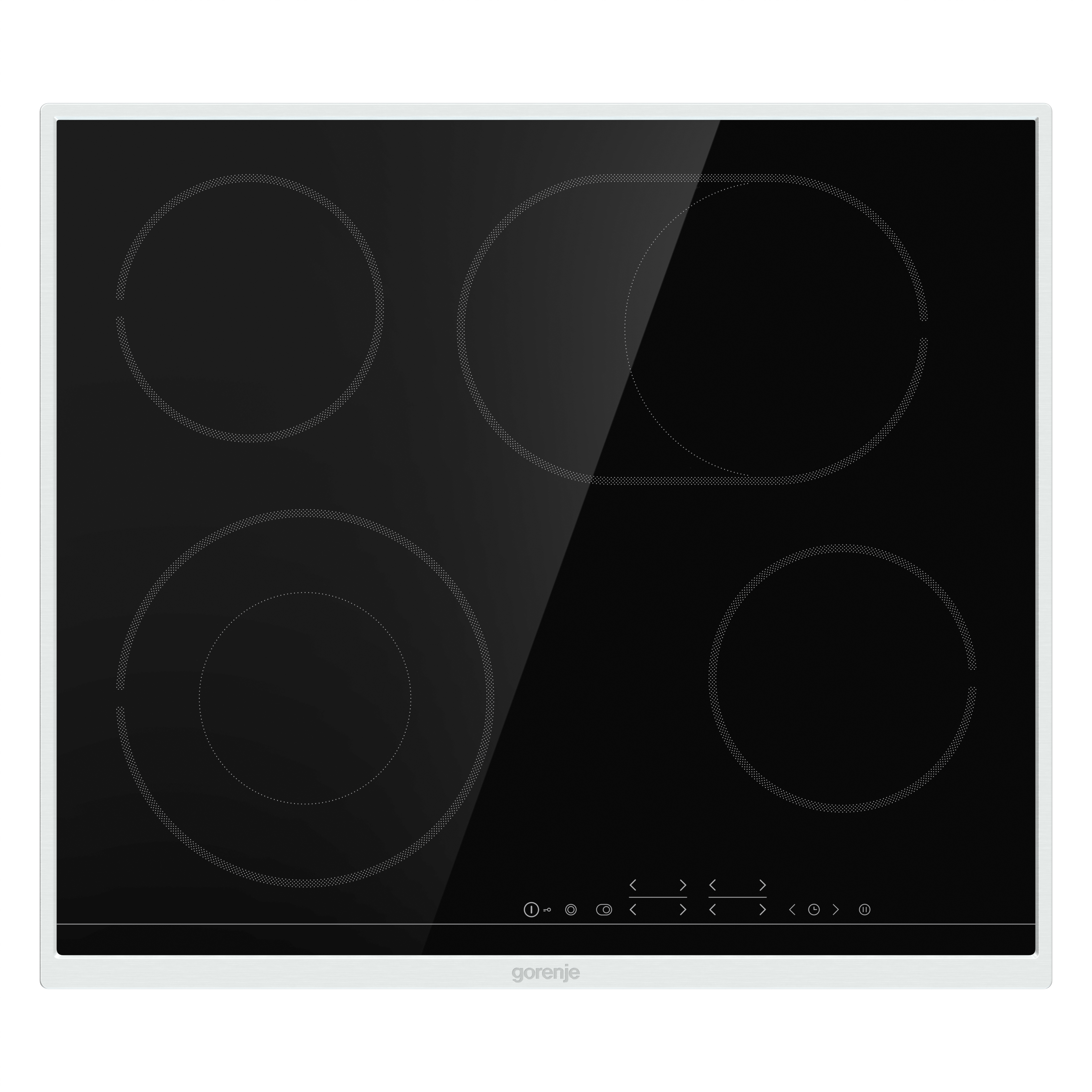 Gorenje ECT643BX Black, Stainless steel Built-in Ceramic 4 zone(s)