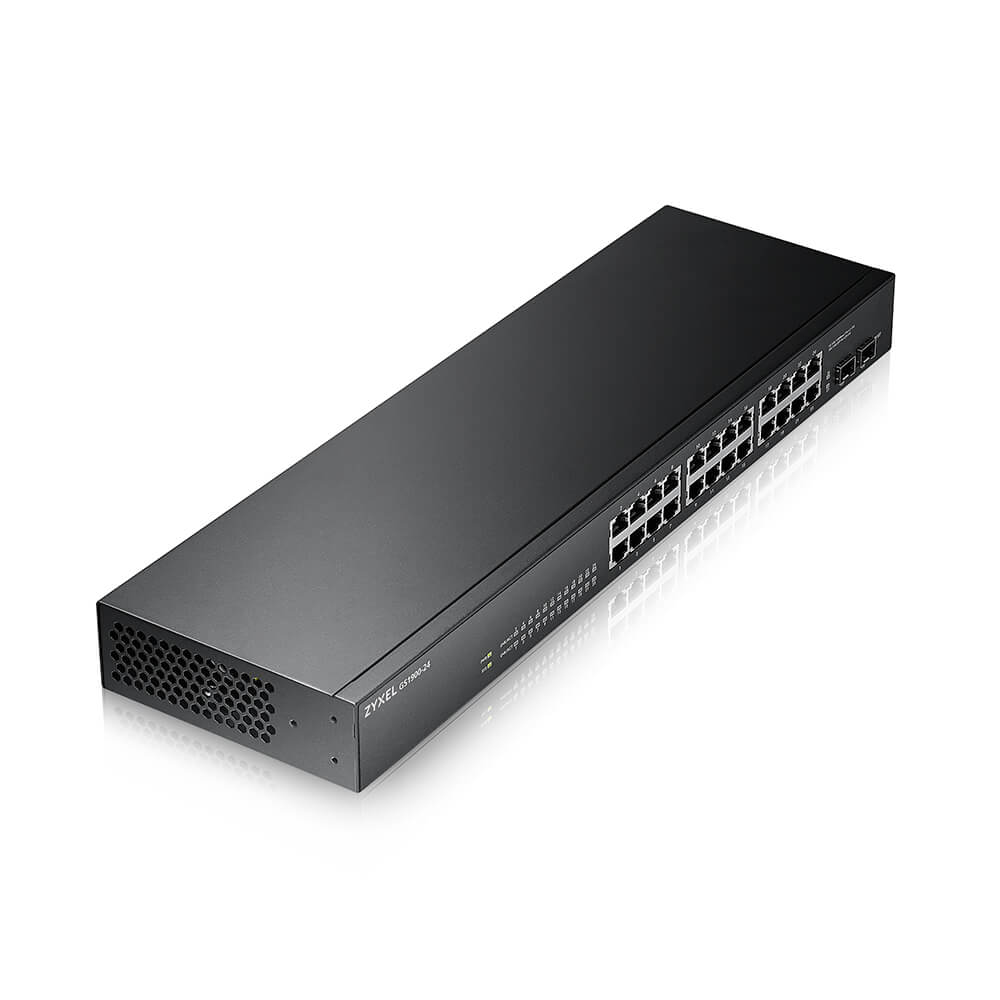 Zyxel GS-1900-24 v2 Managed L2 Gigabit Ethernet (10/100/1000) 1U Schwarz