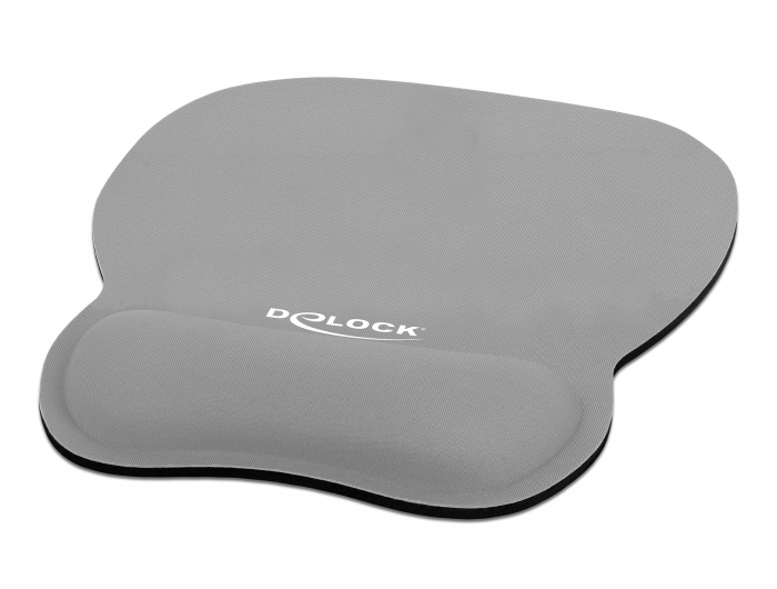 DeLOCK Ergonomisches Mauspad mit Handballenauflage grau 245 x 206 mm