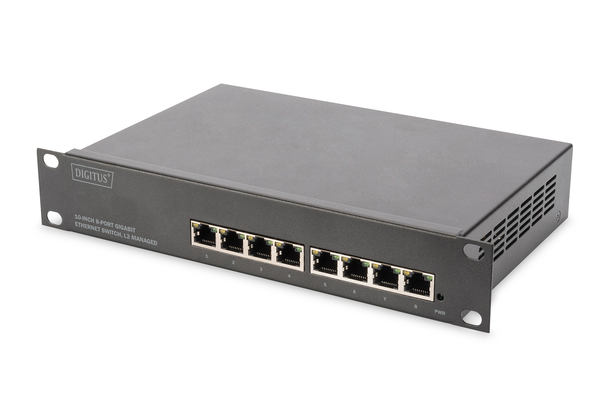 Digitus 8-Port Gigabit Switch, 10 Zoll, Managed