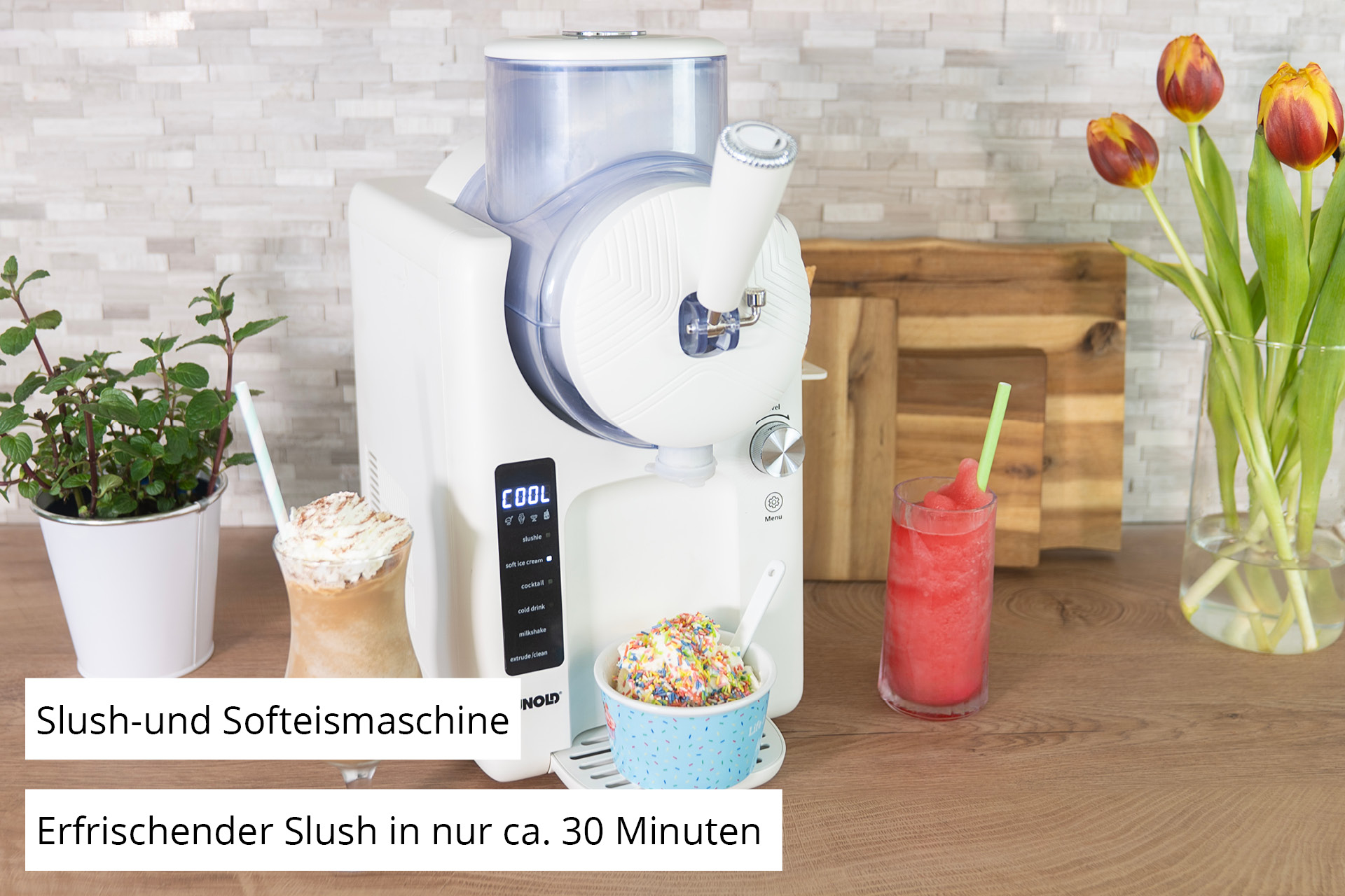 Unold 2in1-Slush und Softeismaschine Sofie 48950 2 L 150 W