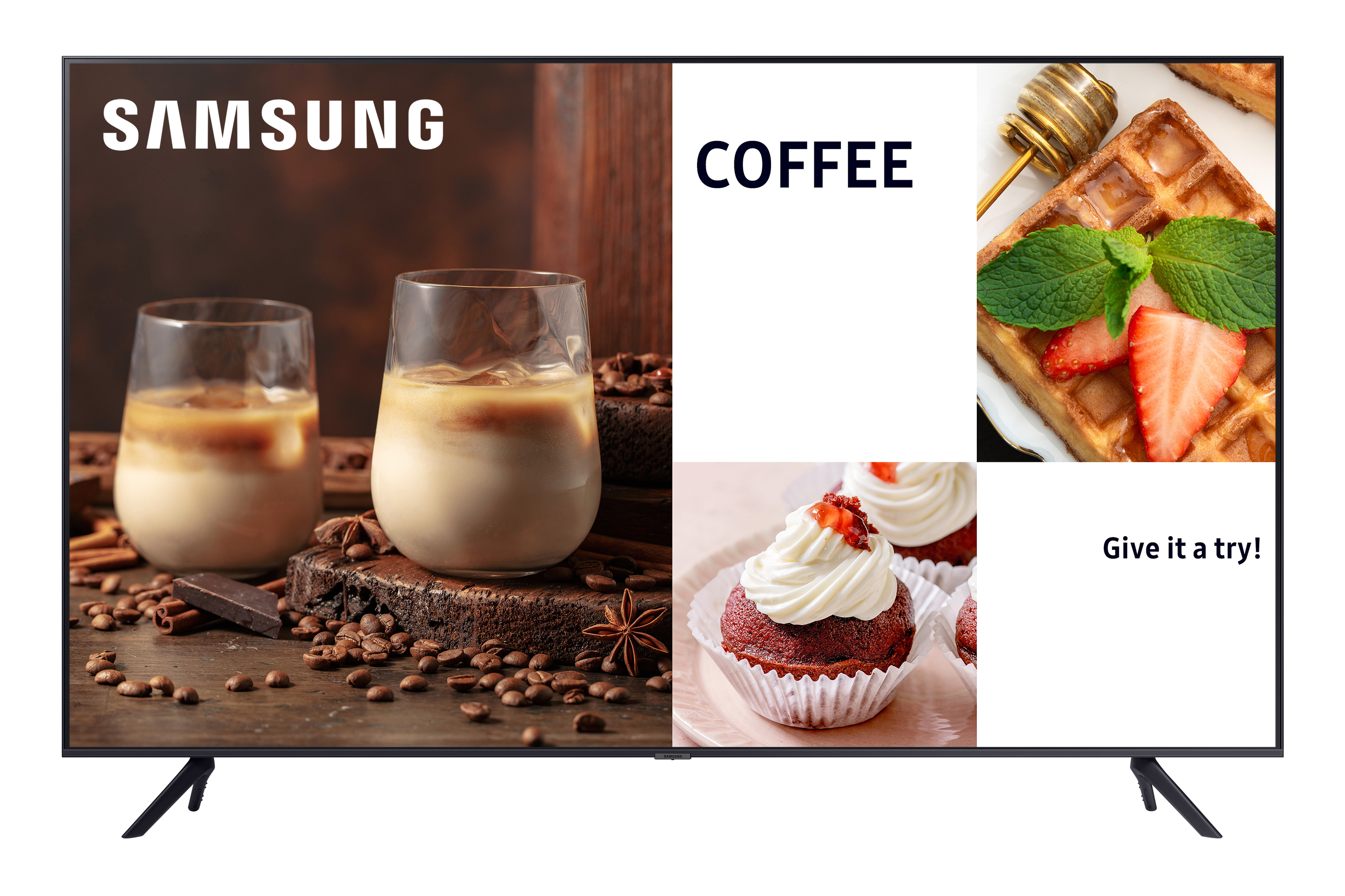 Samsung BE75C-H Digital Signage Flachbildschirm 190,5 cm (75") LED WLAN 4K Ultra HD Schwarz Eingebauter Prozessor Tizen
