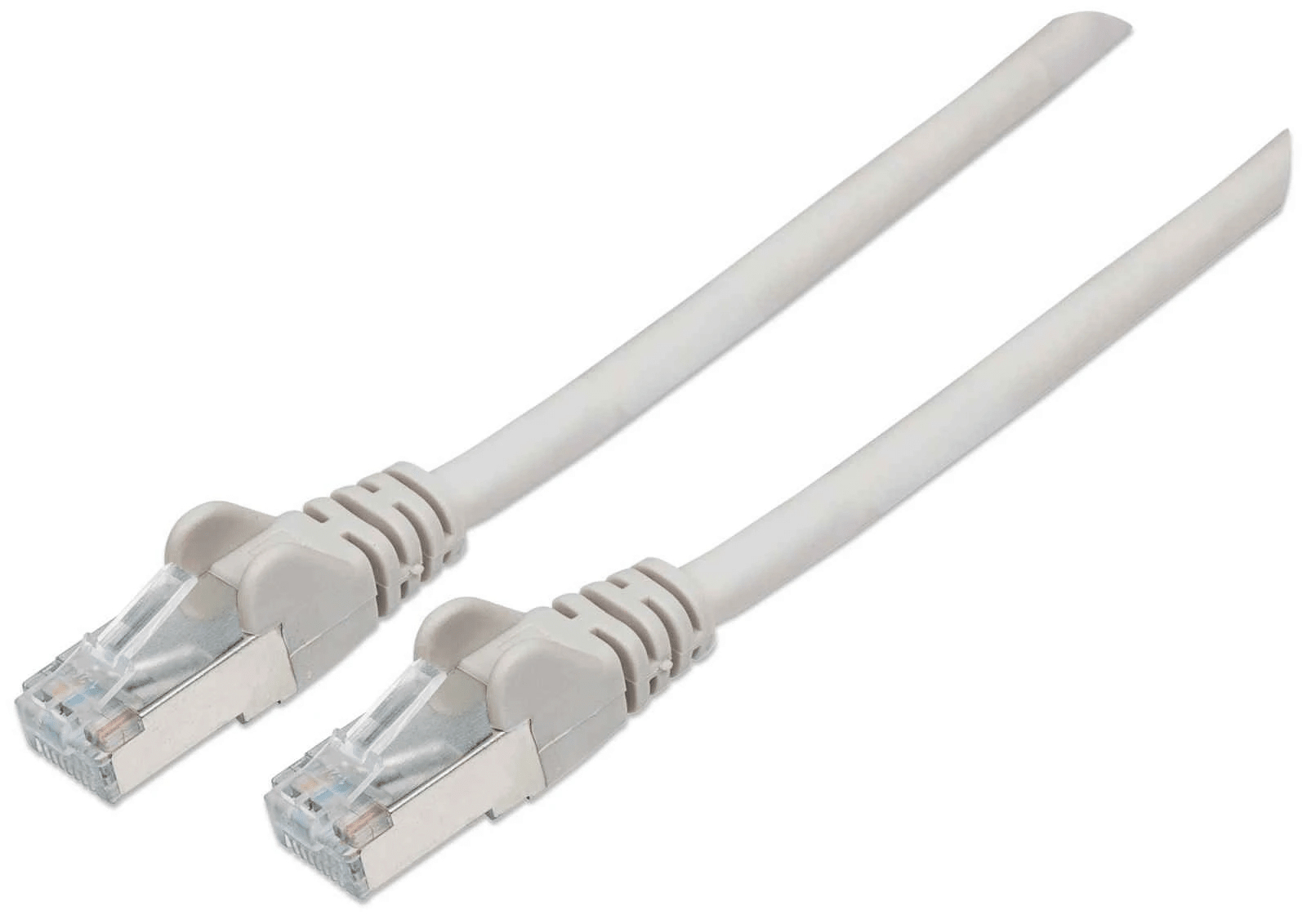Intellinet Netzwerkkabel mit Cat6a-Stecker und Cat7-Rohkabel, S/FTP, 100% Kupfer, LS0H, 15 m, grau