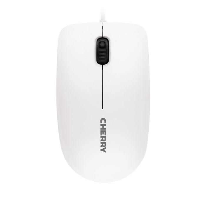 CHERRY MC 1000 Kabelgebundene Maus, Weiß Grau, USB
