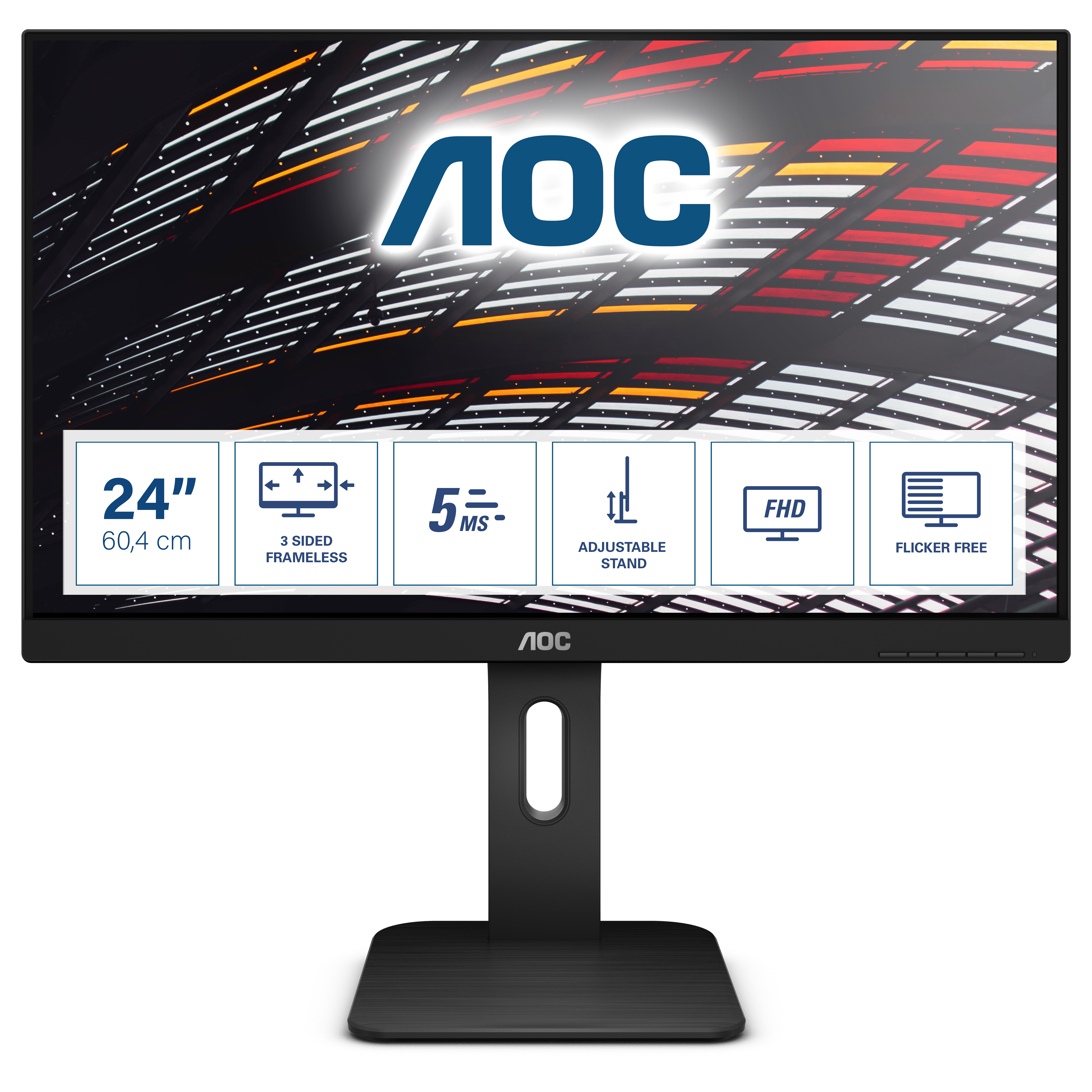 AOC P1 24P1 Computerbildschirm 60,5 cm (23.8") 1920 x 1080 Pixel Full HD LED Schwarz