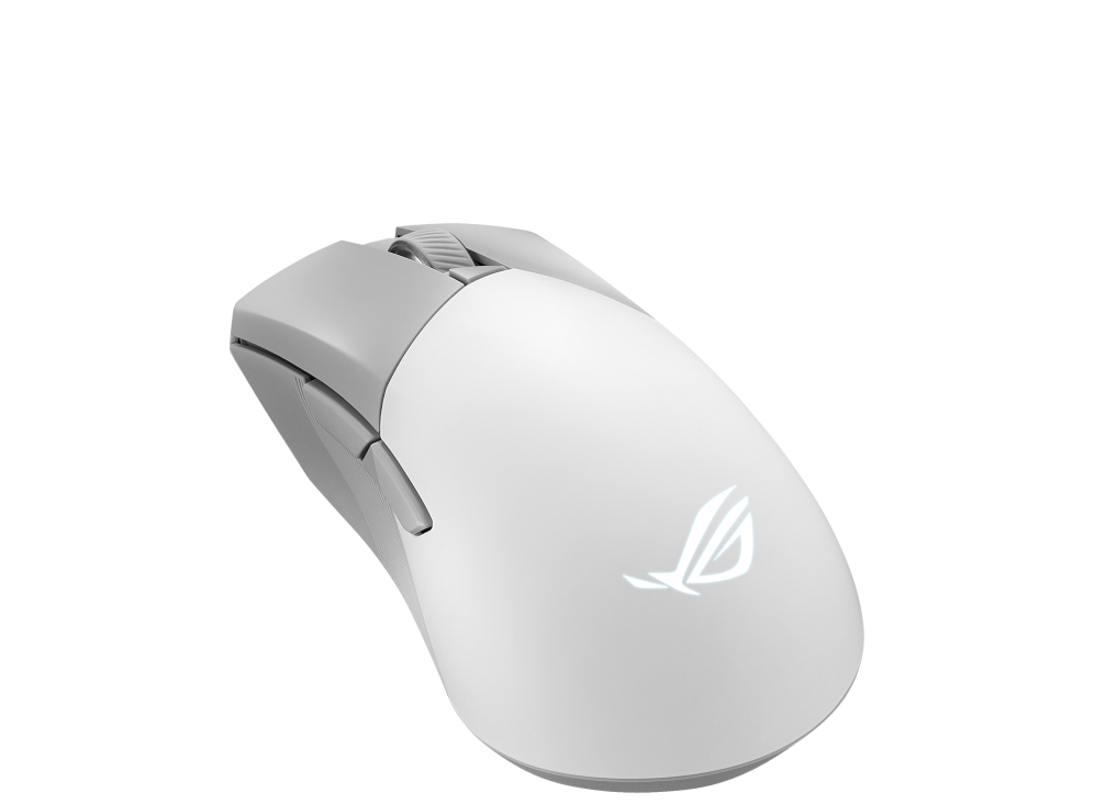 ASUS ROG Gladius III Wireless Aimpoint White Maus rechts RF Wireless + Bluetooth + USB Type-A Optisch 36000 DPI