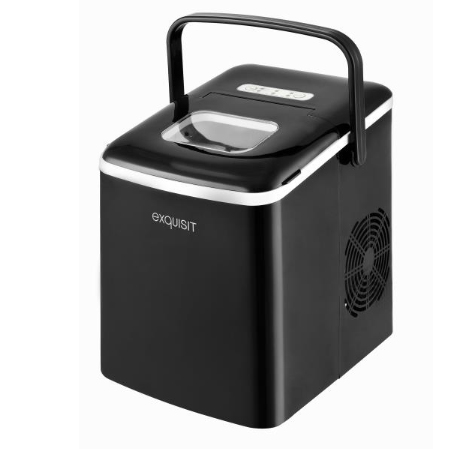 Exquisit EM 6002 sw Portable ice cube maker 13 kg/24h 120 W Black