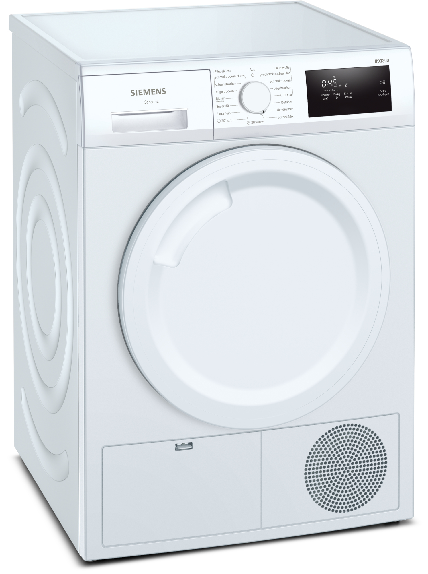 Siemens iQ300 WT43H003 Wäschetrockner Freistehend Frontlader 7 kg Weiß
