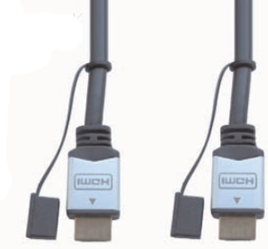 e+p HDMI 401 HDMI cable 2 m HDMI Type A (Standard) Black