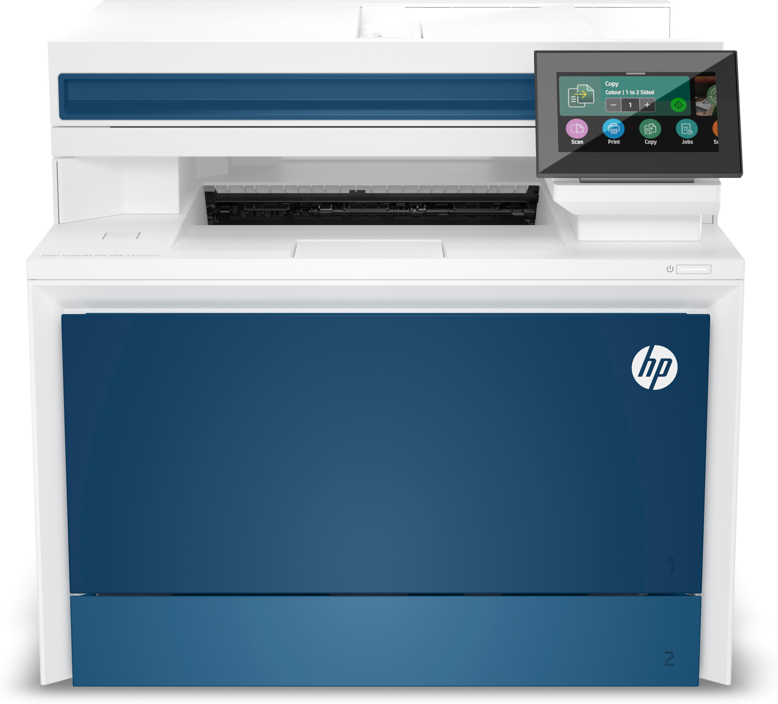HP Color LaserJet Pro MFP 4302fdw Drucker, Farbe, Drucker für Kleine und mittlere Unternehmen, Drucken, Kopieren, Scannen, Faxen, Wireless; Drucken vom Smartphone oder Tablet; Automatische D