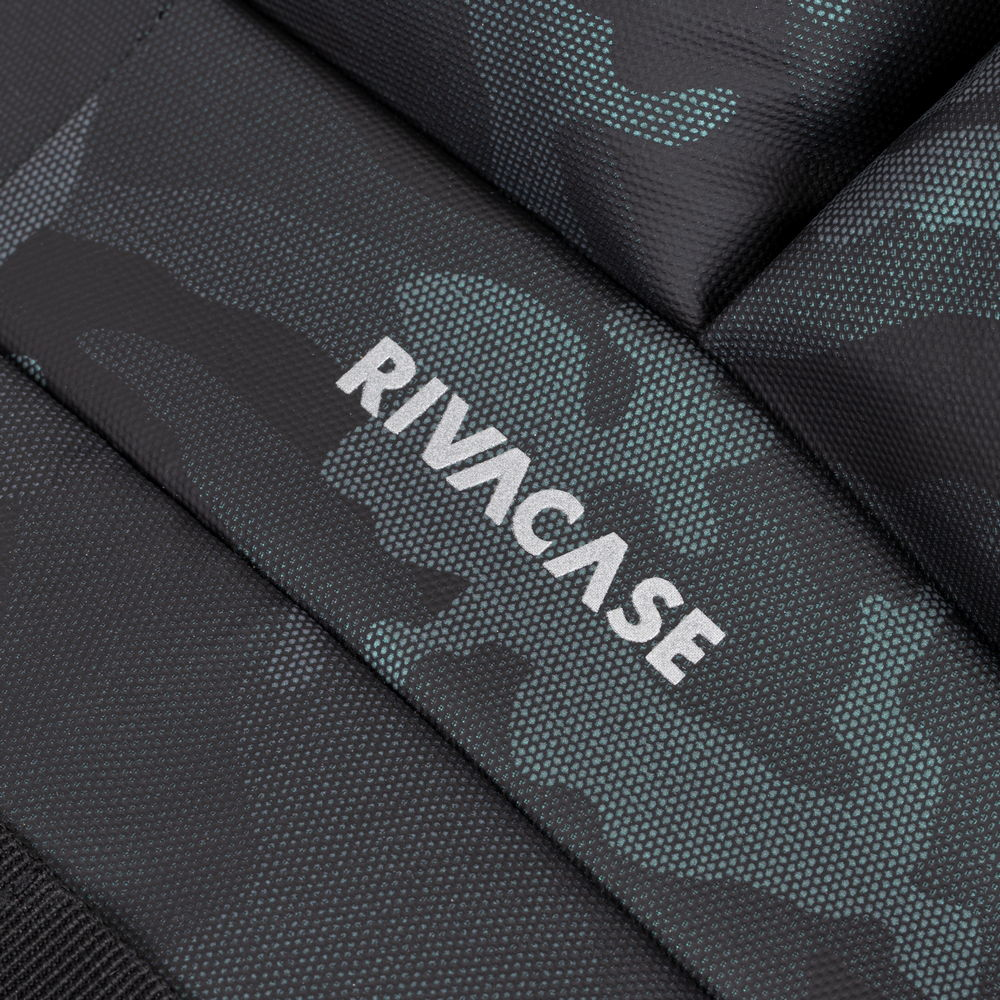 Rivacase Sherwood Rucksack Camouflage, Navy Polyester, Polyurethan