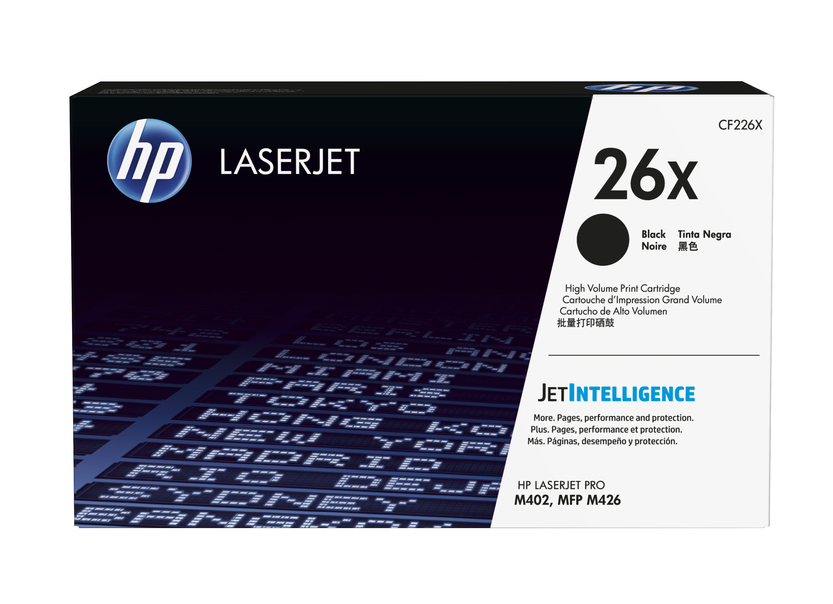 HP Original 26X Schwarz LaserJet Tonerkartusche mit hoher Reichweite