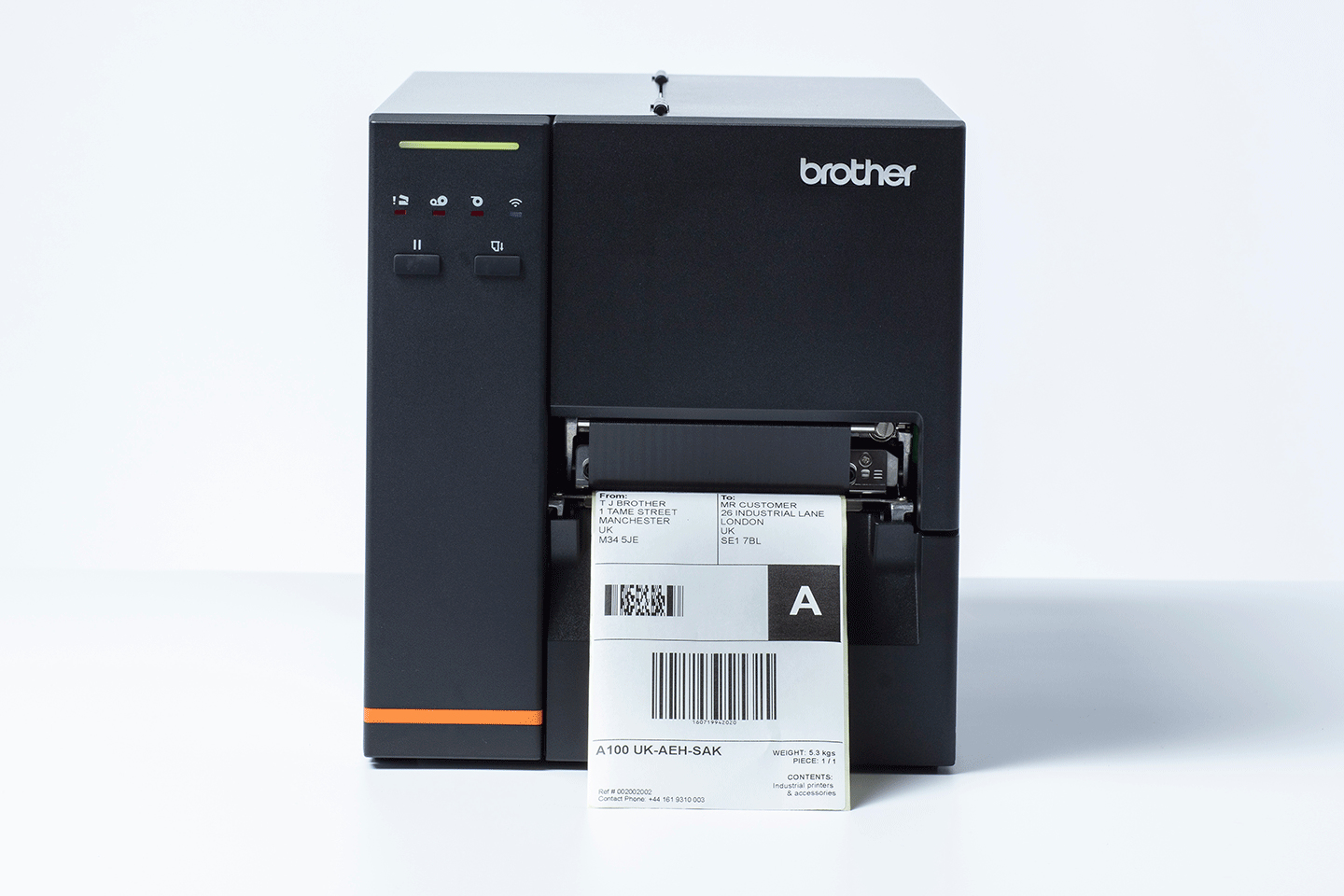 Brother TJ-4020TN Etikettendrucker Direkt Wärme/Wärmeübertragung 203 x 203 DPI 254 mm/sek Kabelgebunden Ethernet/LAN