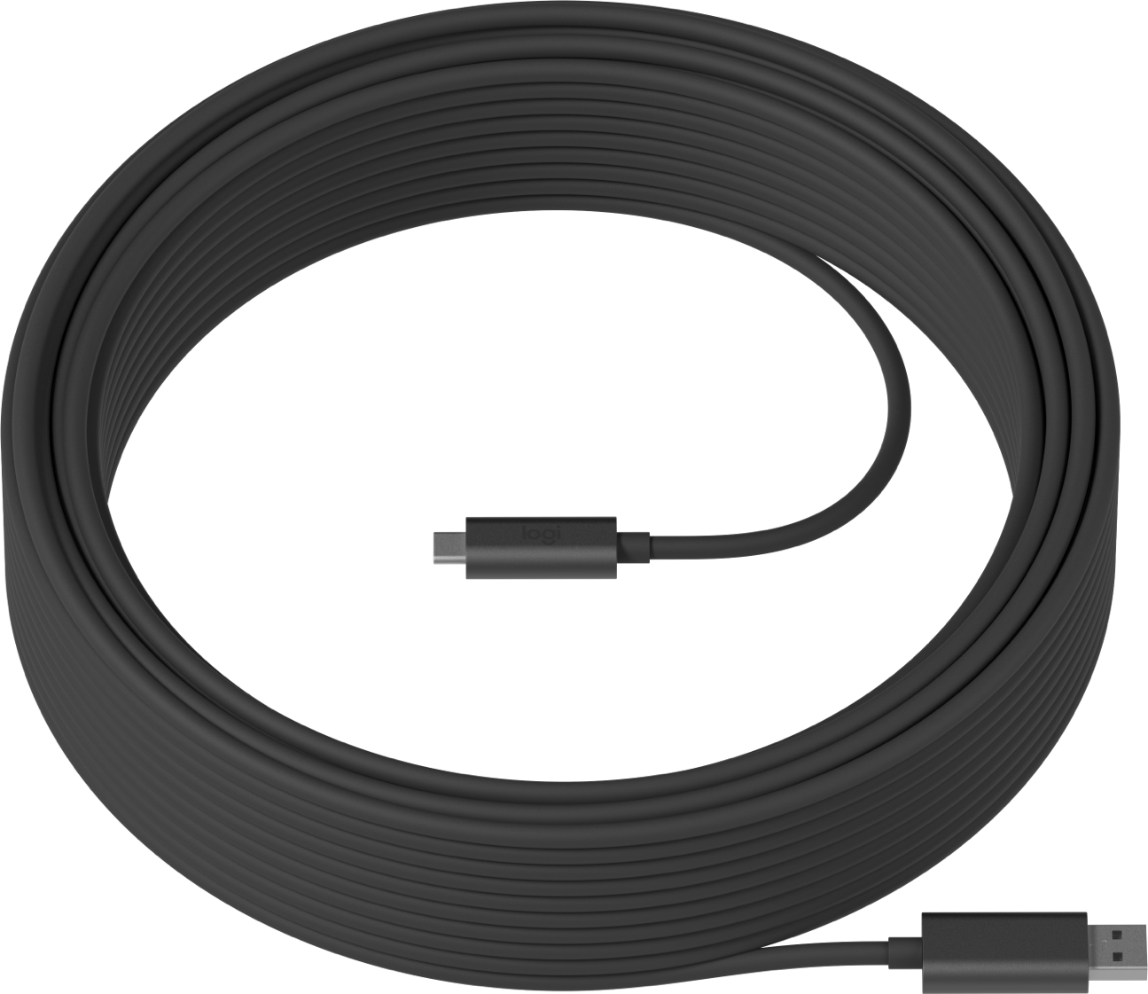 Logitech Strong USB Kabel 10 m USB 3.2 Gen 2 (3.1 Gen 2) USB A USB C Graphit