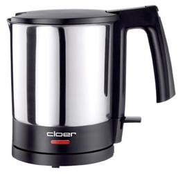 Cloer 4700 Wasserkocher 1,5 l 1800 W Schwarz, Edelstahl
