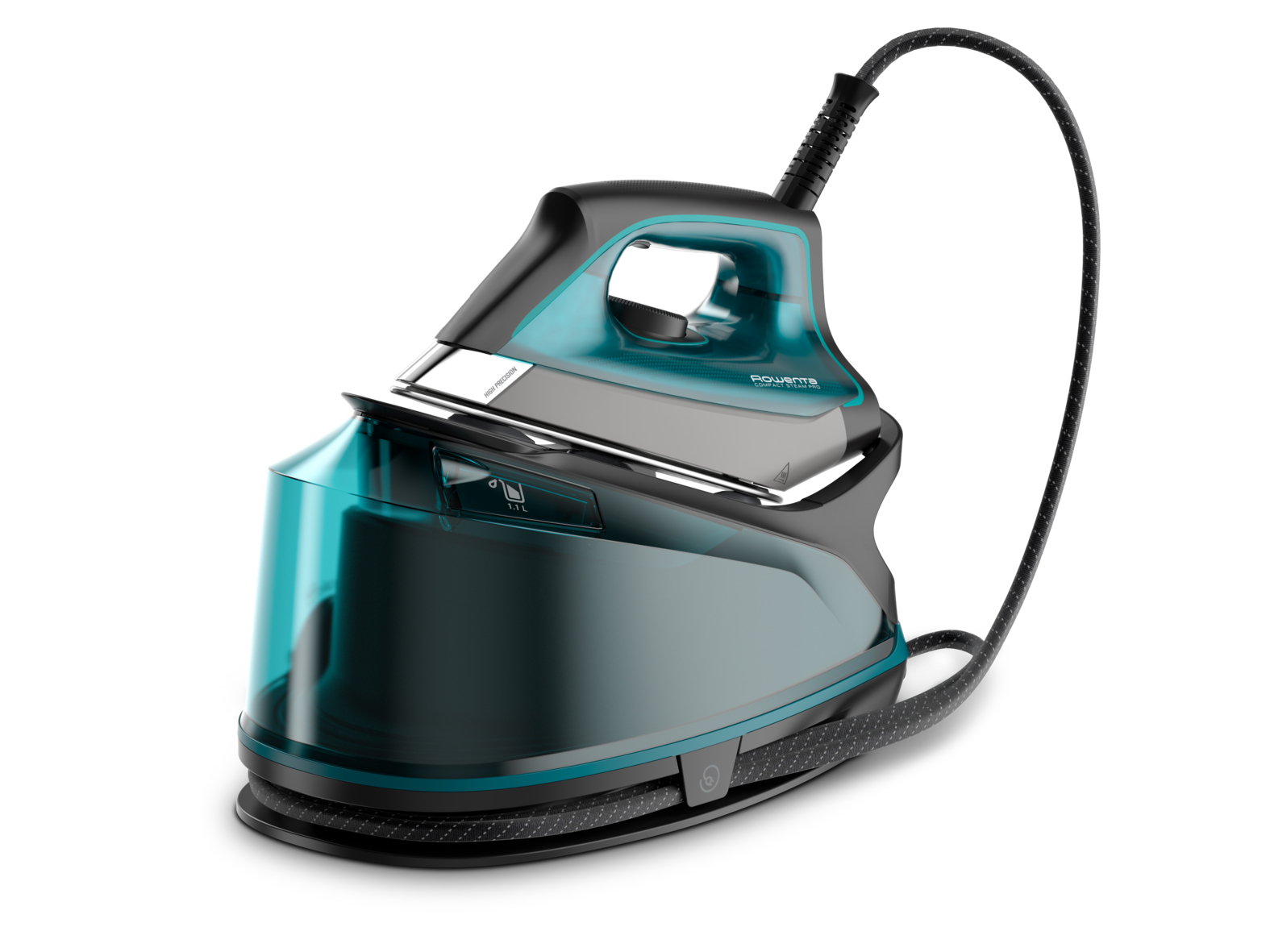 Rowenta DG7623 2200 W 1,1 l Mikrodampf 400 HD Laser-Grundplatte Schwarz, Blau
