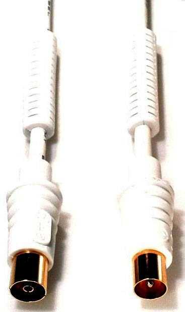 e+p AB 205 G Koaxialkabel 5 m Koaxial Weiß